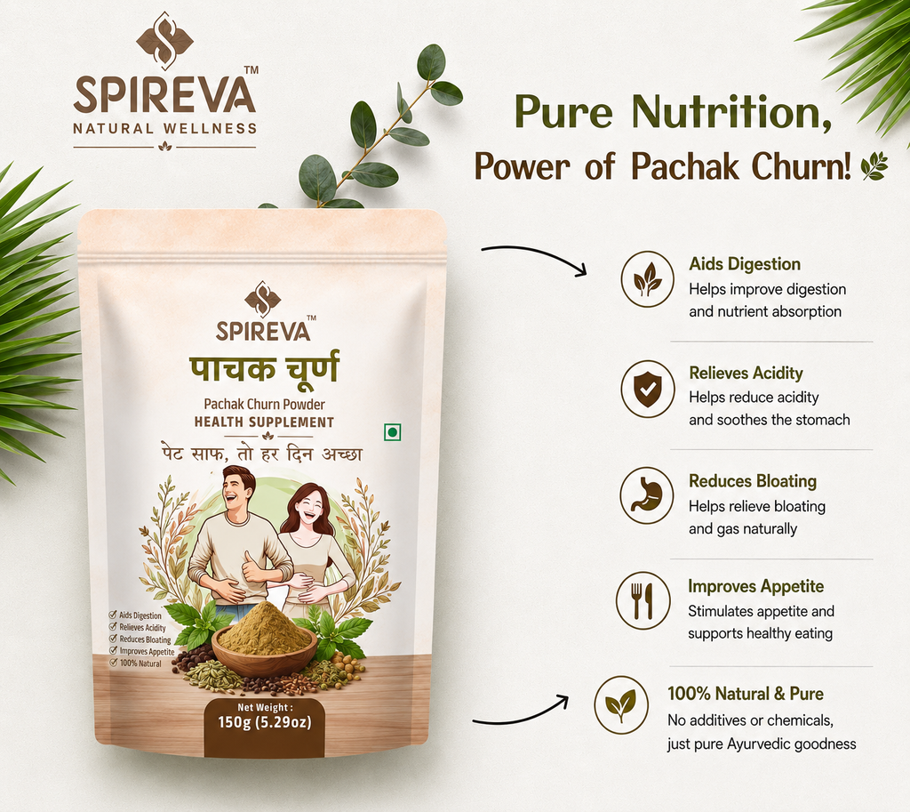 Pachak Churna – Amla & Fennel Seed Digestive Powder for Gut Health & Digestion | Natural Health Supplement