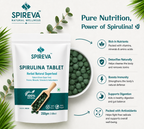 Spirulina Tablet – 100% Natural Herbal Superfood Tablets Rich in Protein, Vitamins & Antioxidants | Vegan Wellness Supplement