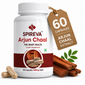 Spireva Arjuna Chaal Capsules – Ayurvedic Heart Care Supplement for Blood Pressure & Cardiovascular Health | Herbal Cardiac Wellness Support | 60 Veg Capsules