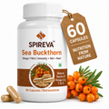 SPIREVA Sea Buckthorn Herbal Capsules | Natural Omega 3 6 7 9 Supplement for Daily Wellness