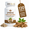 SPIREVA Natural Ashwagandha Tablets | Ayurvedic Herbal Supplement for Stress Relief, Energy, Immunity & Daily Vitality