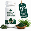 Spireva Spirulina Tablets - Protein & Antioxidant Rich Superfood for Immunity, Energy & Cardiovascular Wellness | 100% Natural
