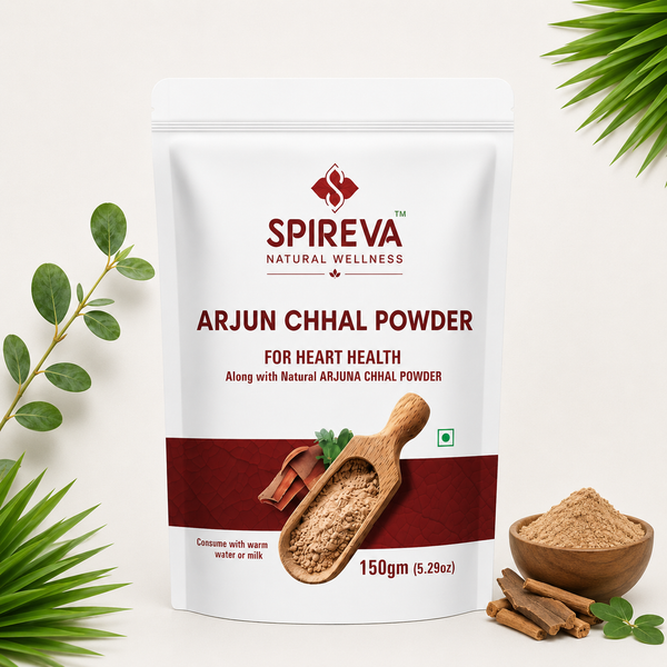 SPIREVA Arjun Chaal Powder | Ayurvedic Herbal Powder for Heart Health, Blood Pressure & Cardiovascular Wellness