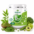 SPIREVA Plant-Based B12 Supplement | Daily Energy & Wellness Nutrition Powder