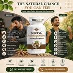 SPIREVA Natural Ashwagandha Tablets | Ayurvedic Herbal Supplement for Stress Relief, Energy, Immunity & Daily Vitality