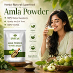 SPIREVA Natural Amla Powder | Vitamin C Rich Ayurvedic Superfood for Immunity, Skin, Hair & Digestion | Herbal Wellness Supplement