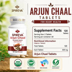 Spireva Arjuna Chaal Tablets | Ayurvedic Herbal Supplement for Heart & Wellness Support