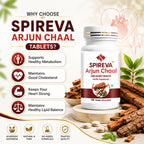 Spireva Arjuna Chaal Tablets | Ayurvedic Herbal Supplement for Heart & Wellness Support