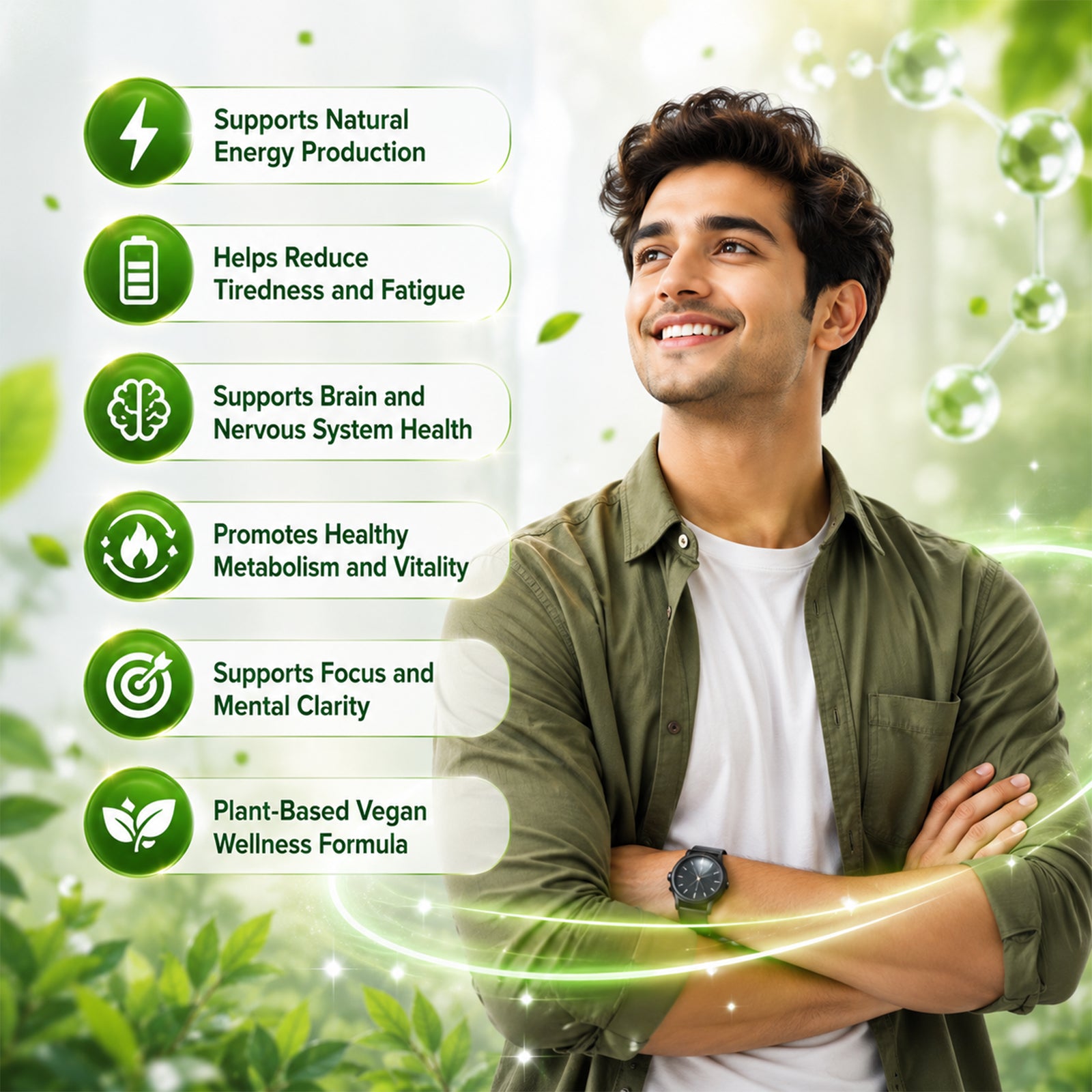SPIREVA Plant-Based B12 Supplement | Daily Energy & Wellness Nutrition Powder