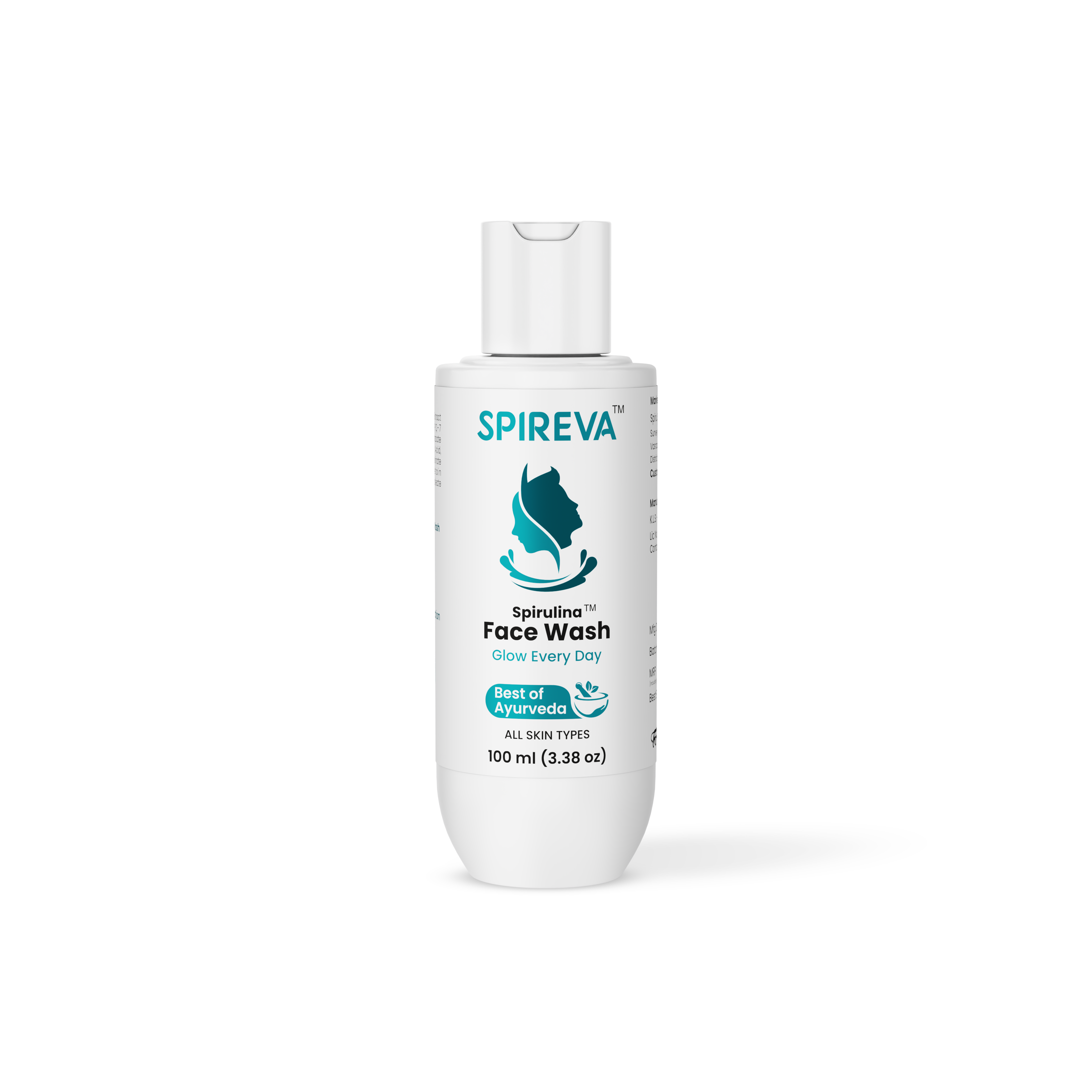 SPIREVA Spirulina Face Wash or Acne Control, Oil Balance & Glowing Skin