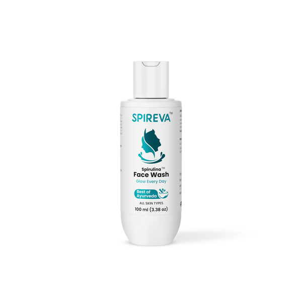 SPIREVA Spirulina Face Wash or Acne Control, Oil Balance & Glowing Skin