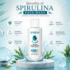 SPIREVA Spirulina Face Wash or Acne Control, Oil Balance & Glowing Skin