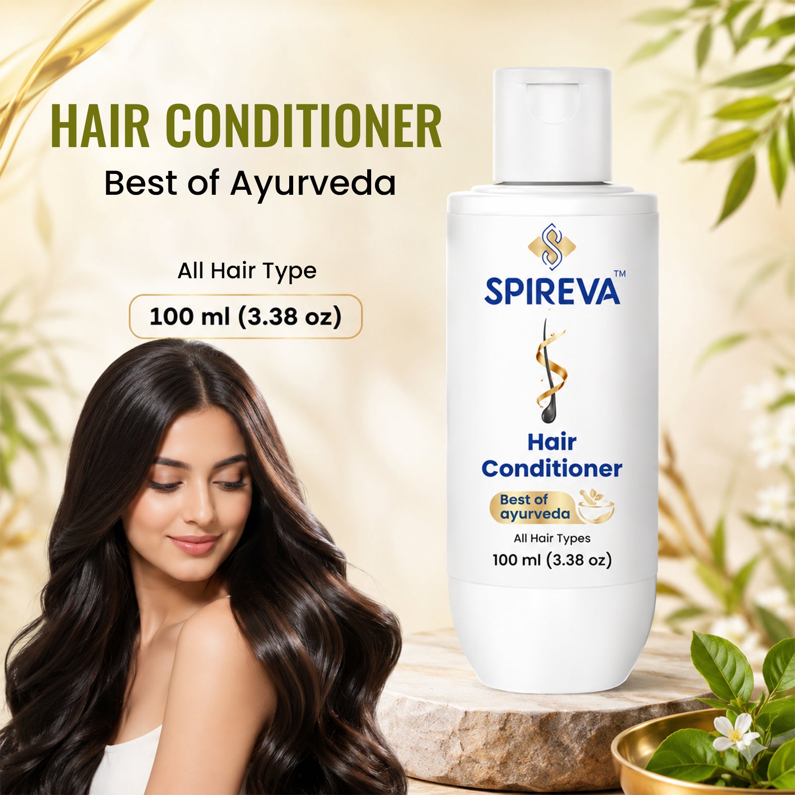 Spireva Ayurvedic Hair Conditioner for Smooth, Strong & Healthy Hair
