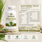 SPIREVA Pure Wheatgrass Tablets | Rich In Vitamins A, C, E, Iron, Magnesium | Boosting Antioxidant Intake And Supporting General Wellness