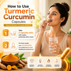 SPIREVA Turmeric with Piperine & Ginger | Natural Joint Care & Immunity Booster Capsules