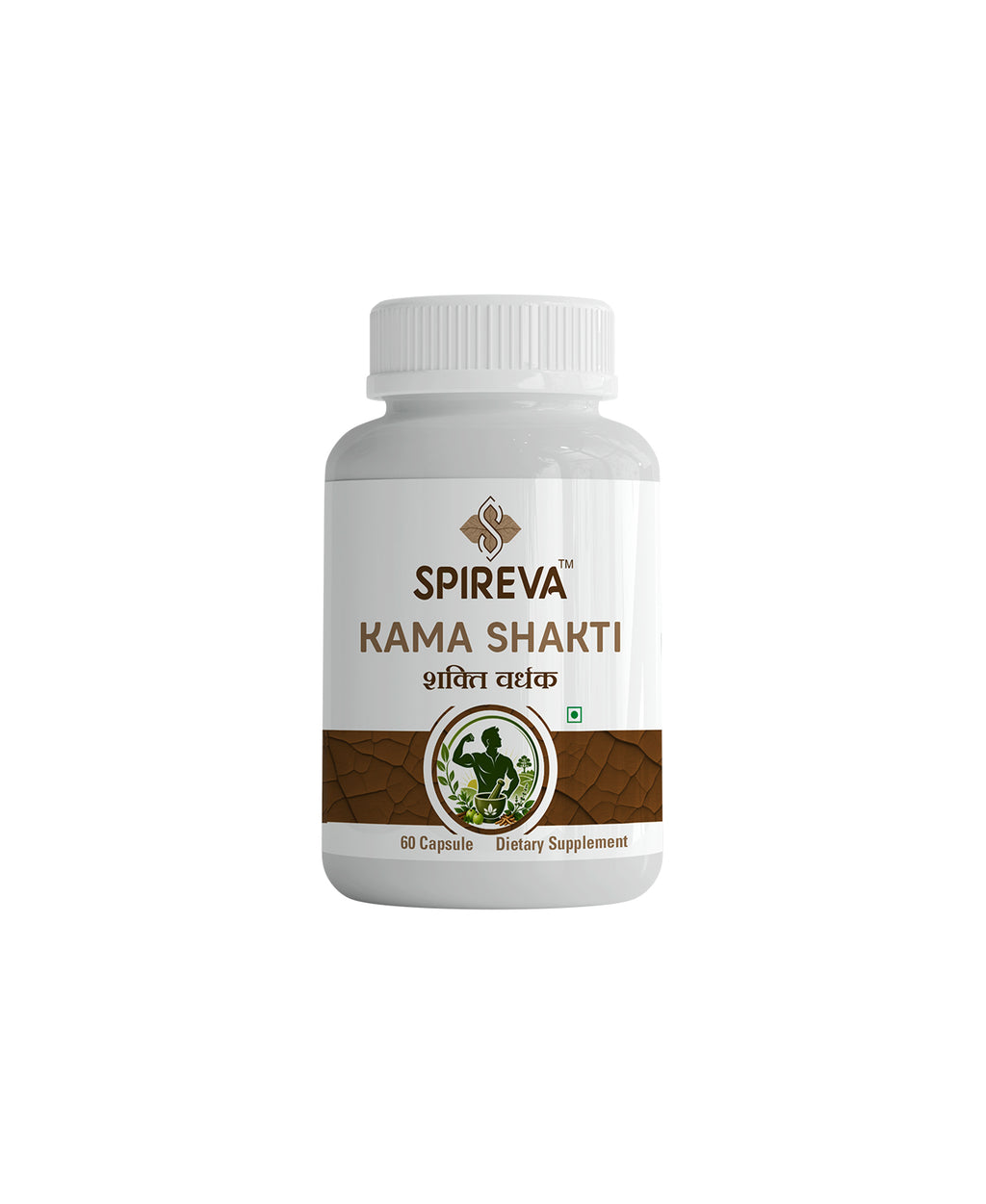 Spireva Kama Shakti Capsules – Ayurvedic Herbal Supplement for Strength, Energy & Vitality | Natural Stamina & Wellness Support for Men | 60 Capsules