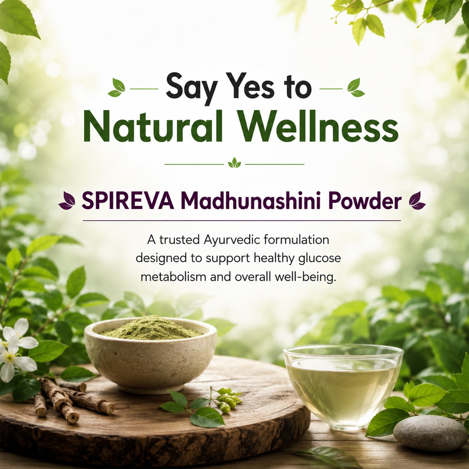 Spireva Madhunashini Herbal Powder | Natural Glucose Metabolism Support | Ayurvedic Wellness Supplement | 150gm