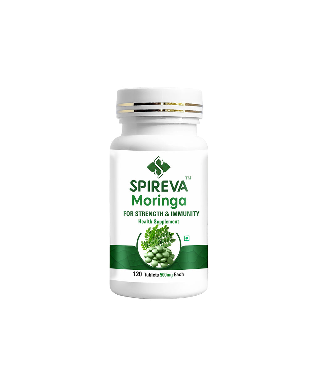 Spireva Moringa Capsules 500mg – Natural Ayurvedic Superfood Supplement for Immunity, Energy & Overall Wellness | Rich in Antioxidants, Vitamins & Nutrients | 60 Veg Capsules