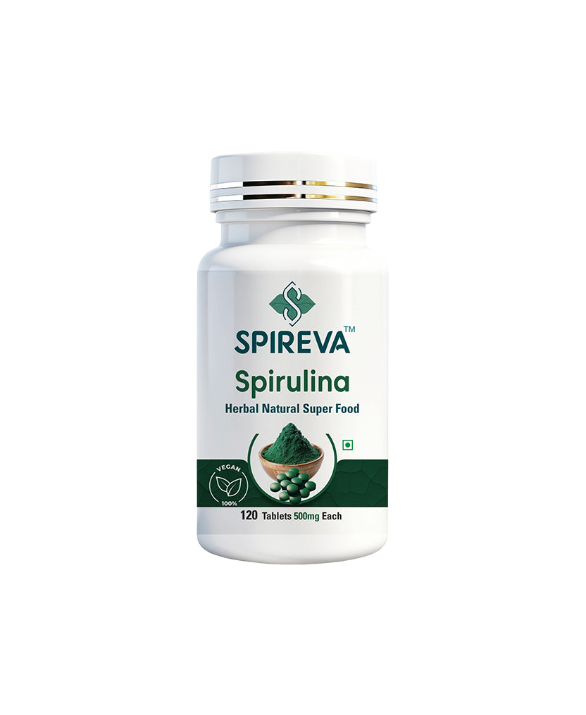 Spireva Spirulina Tablets - Protein & Antioxidant Rich Superfood for Immunity, Energy & Wellness | 100% Natural