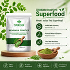 SPIREVA Natural Moringa Leaf Powder