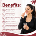SPIREVA Natural Multivitamin Capsules | Immunity Booster, Stress Relief & Energy Support for Men & Women | Herbal Wellness Formula