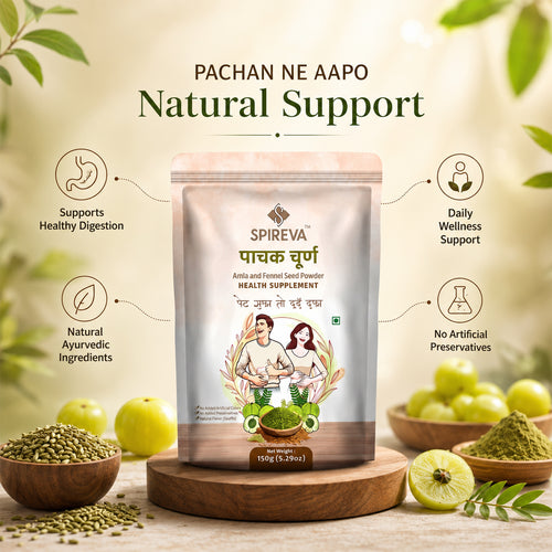 Pachak Churna – Amla & Fennel Seed Digestive Powder for Gut Health & Digestion | Natural Health Supplement
