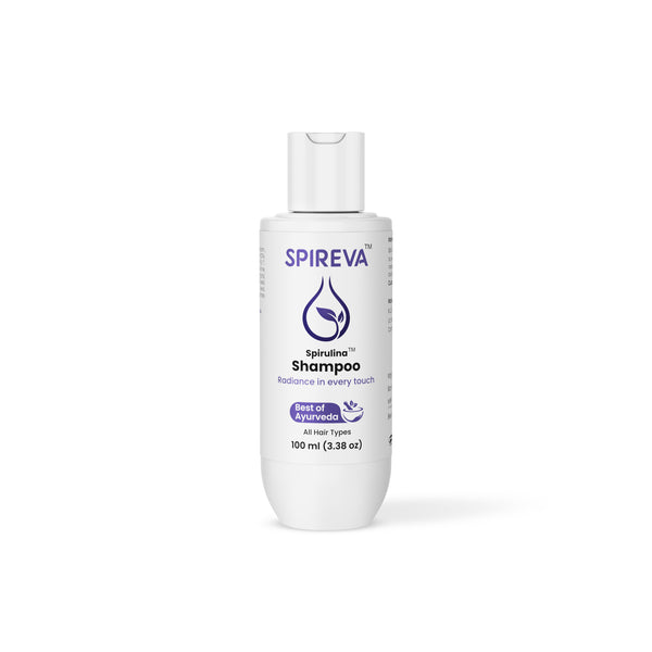 SPIREVA Spirulina Shampoo – Ayurvedic Nourishment for Strong, Silky & Healthy Hair