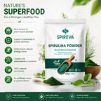 Natural Spirulina Powder – Protein & Antioxidant Rich Superfood for Immunity, Energy & Wellness | 100% Natural