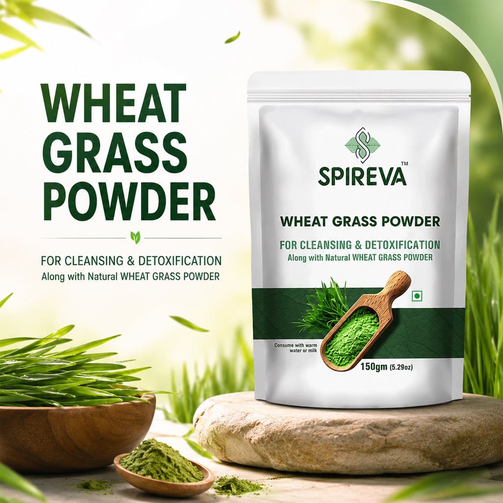 Natural Wheatgrass Powder | Ayurvedic Green Superfood Supplement | Rich in Nutrients & Antioxidants