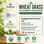 SPIREVA Pure Wheatgrass Tablets | Ayurvedic Superfood for Detox, Immunity & Weight Management