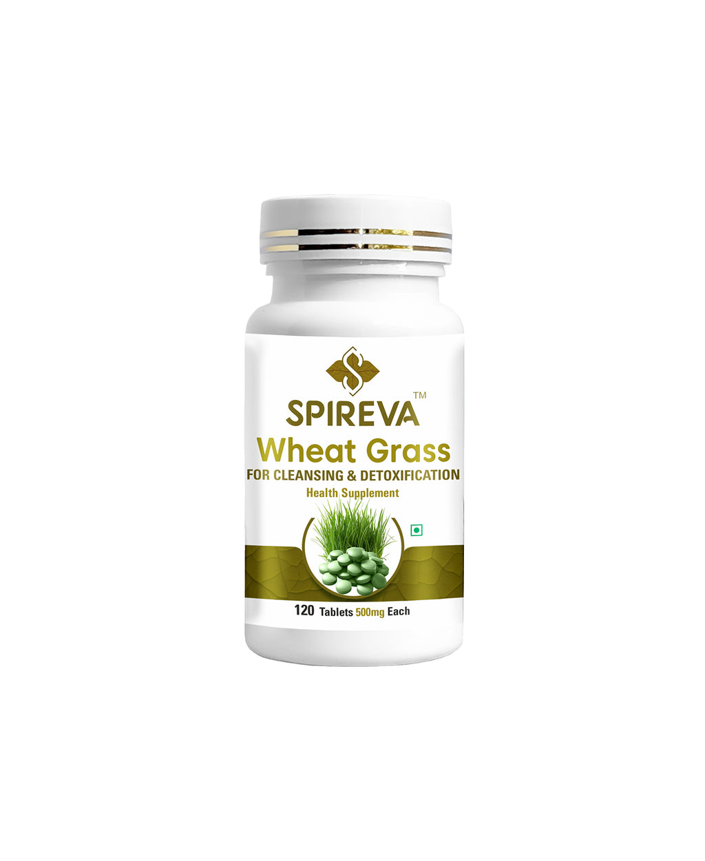 SPIREVA Pure Wheatgrass Tablets | Ayurvedic Superfood for Detox, Immunity & Weight Management
